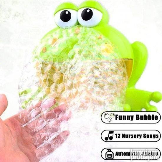 Žablji motiv na igrački za kupanje.