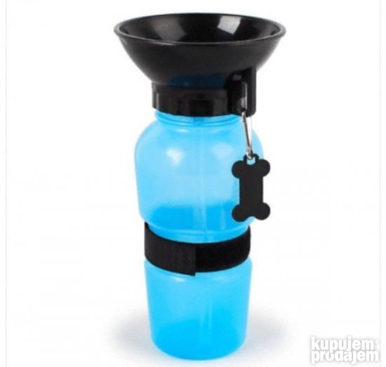 Flašica Aqua Dog za pse sa posudom za piće na vrhu.