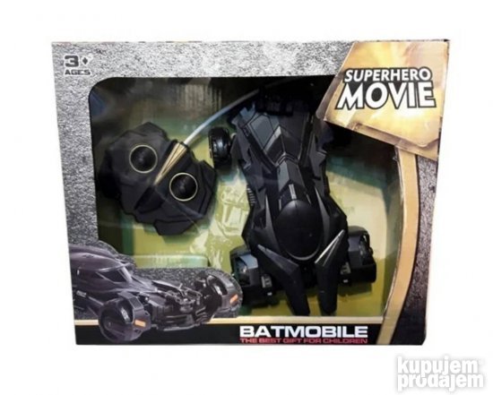 Batmobile igračka za upravljanje bežičnim daljinskim upravljačem.