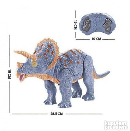 Dinosaurus Triceratops koji se pokreće pomoću infracrvenog daljinskog upravljača.