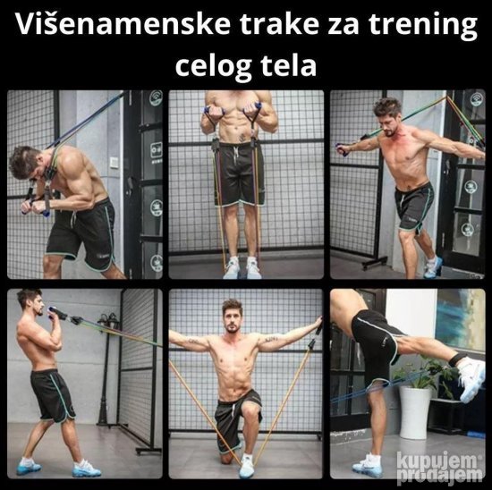 Fotografija prikazuje elastične trake za trening PRODAVANI.