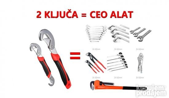 Set prikazuje dva univerzalna ključa različitih dužina.