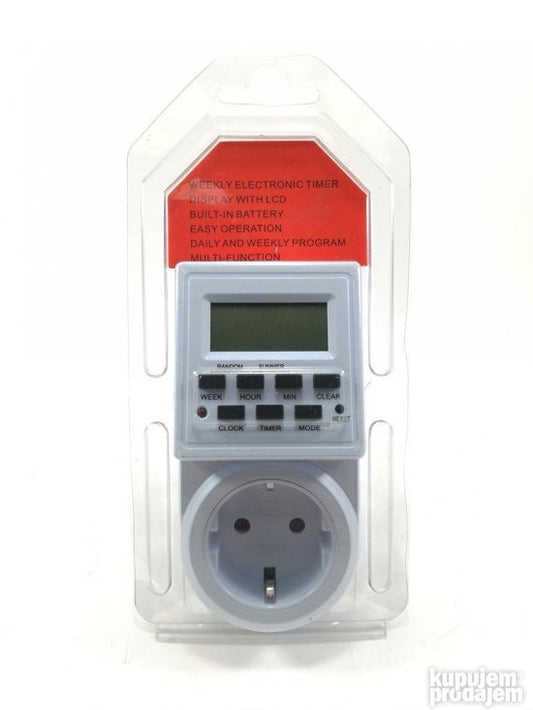 Digitalni tajmer za podešavanje rasporeda rada električnih uređaja.