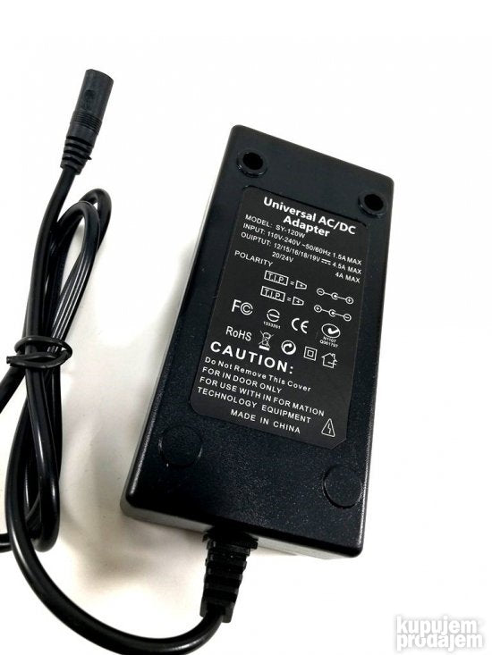 Adapter PRODAVANI omogućava izbor izlaznog napona za povezani uređaj.