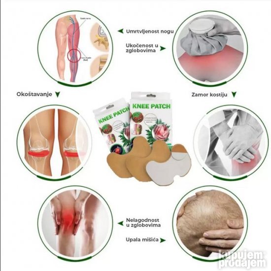 PRODAVANI Knee Patch flasteri namenjeni su primeni u predelu kolena.