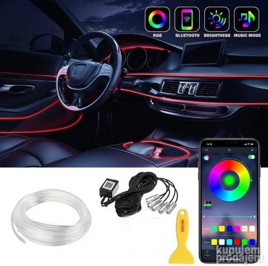 RGB LED niti za ambijentalno osvetljenje enterijera automobila.