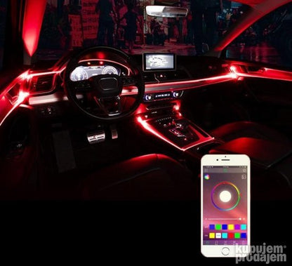 Svetlosne niti sa RGB osvetljenjem namenjene automobilu.