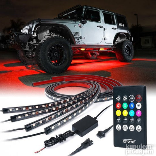RGB LED trake za osvetljavanje donjeg dela automobila.