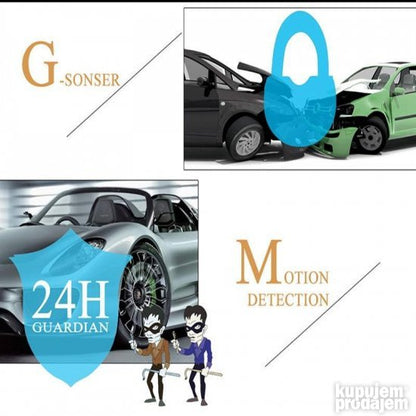 Auto-retrovizor sa kamerom za snimanje vožnje.