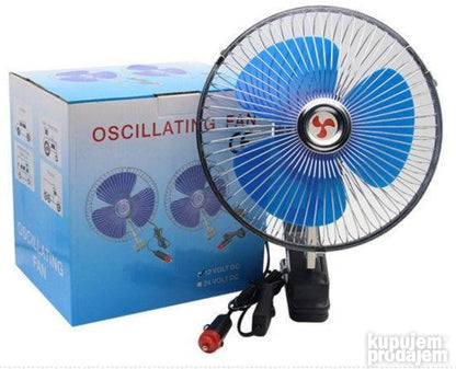 Ventilator za automobil i kuću sa napajanjem od 12 V.