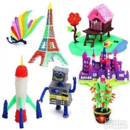 Ergonomski oblikovana 3D olovka za kreativno crtanje.