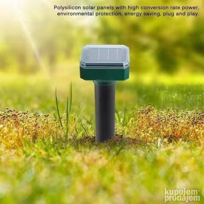 Komplet od dva uređaja za solarno odvraćanje krtica.