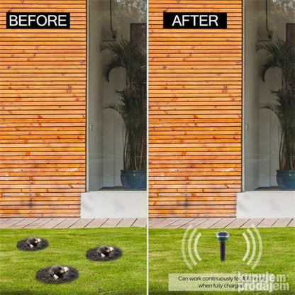 Rasterivač krtica sa solarnim napajanjem.