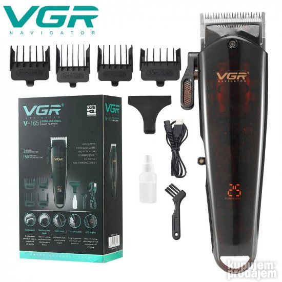 Trimer VGR 165 sa podesivim sečivom za šišanje kose.