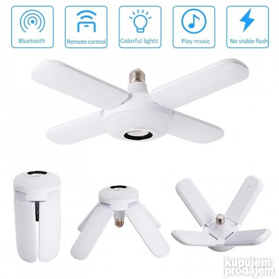 Muzička LED lampa snage 48 W sa E27 grlom.
