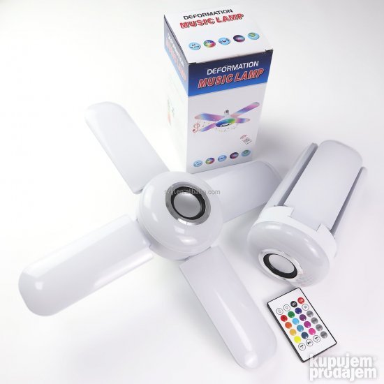Rasklopiva lampa namenjena za osvetljenje i reprodukciju muzike.