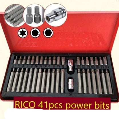Prikazan je Rico set bitova za TORX, imbus i SPLINE spojeve.