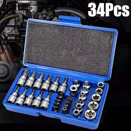 TORX nastavci iz kompleta PRODAVANI u veličinama od T10 do T60.