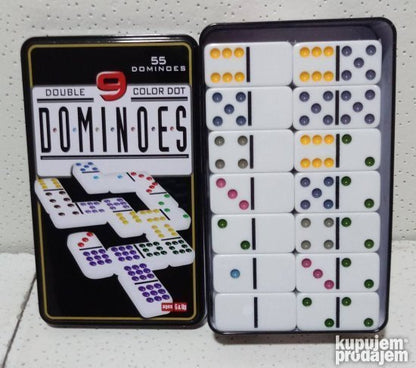 Domino pločice iz kompleta double 9.