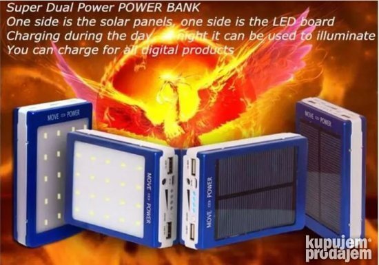 Punjač PRODAVANI namenjen punjenju telefona solarnom energijom.