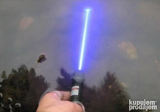 Na slici je plavi laserski pokazivač brenda PRODAVANI.