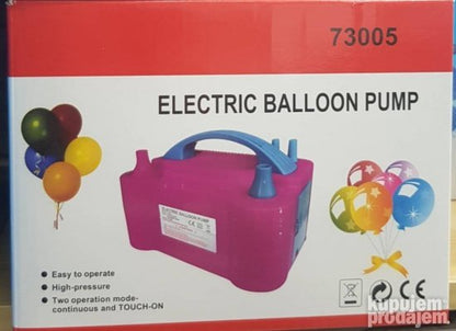 Prikazana je pumpa za balone za svečanu dekoraciju.