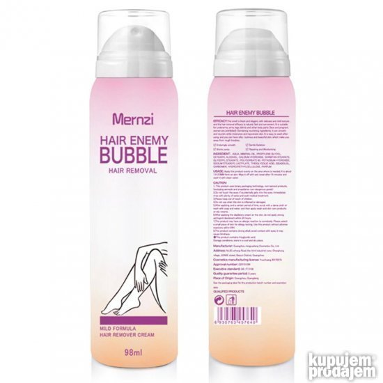 Sprej/Pena za bezbolno uklanjanje dlačica 98ml - Ali tako