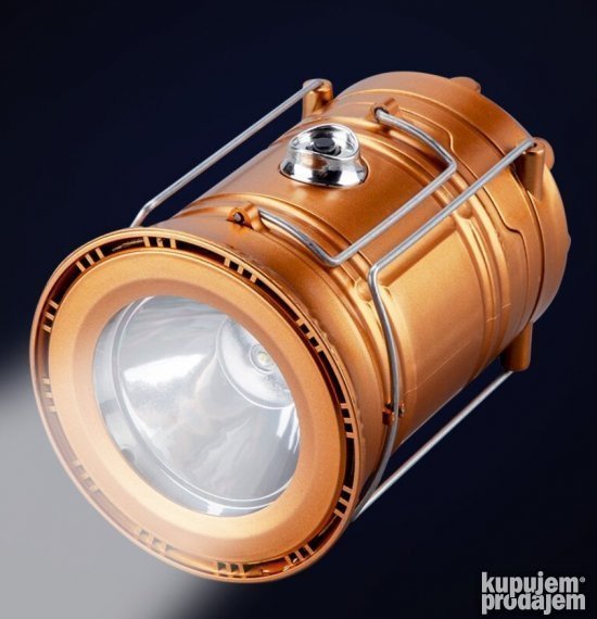 LED fenjer prikazan sa drškama koje se mogu koristiti za nošenje.