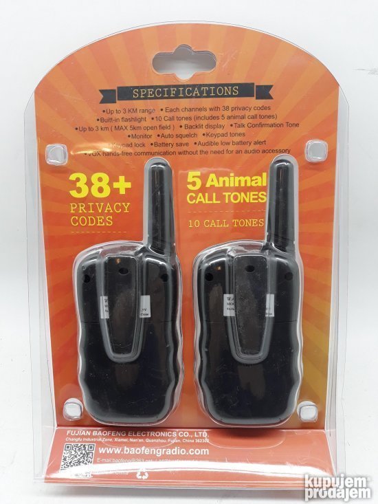 Baofeng BF-T3 radio-stanica sa lampom.