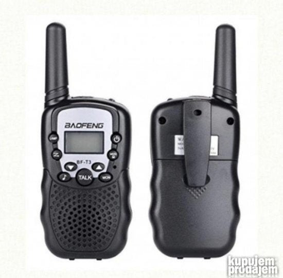 Set radio-stanica Baofeng BF-T3 za dvosmernu komunikaciju.