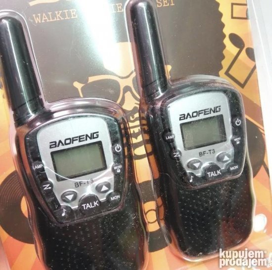Radio-stanice Baofeng BF-T3 namenjene komunikaciji preko PMR kanala.