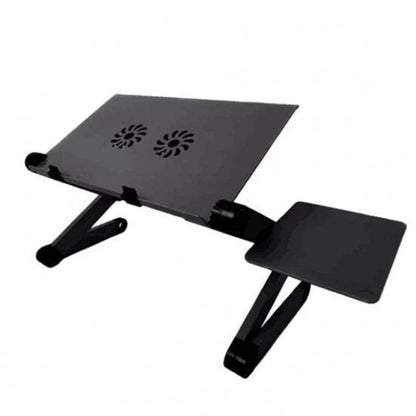 Sto za laptop T8 prikazan kao prilagodljiva radna površina.