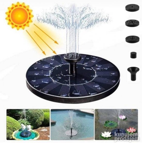 Solarna fontana namenjena dekoraciji bašte i dvorišta.