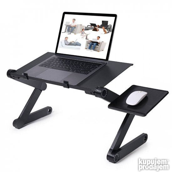 Oslonac za miš spojen sa nosačem za laptop.