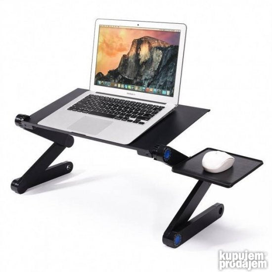 Metalni držač za laptop i miš može se koristiti i u krevetu.
