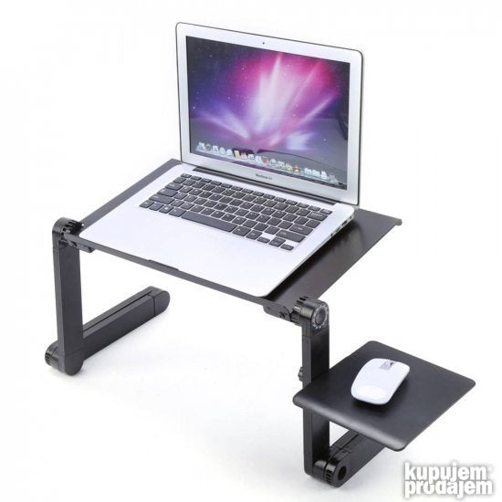 Nosač objedinjuje mesto za laptop i držač za miš.