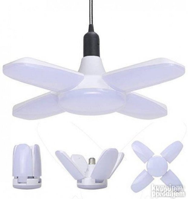 LED diode prekrivaju celu površinu rasklopive sijalice.