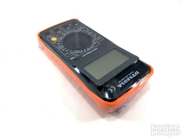 Digitalni multimetar DT-9205 A sa kablovima dužine 70 cm.