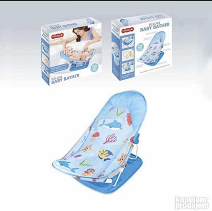 Stolica za kupanje bebe sa naslonom koji se podešava u tri položaja.