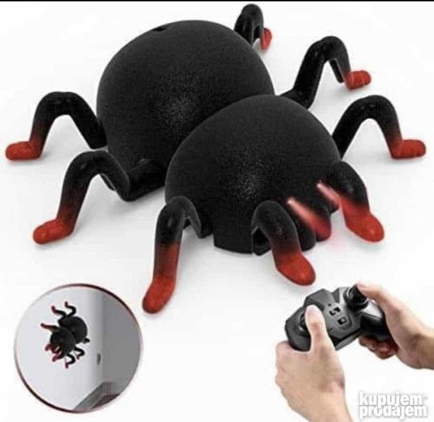 Pauk igračka koja se puni preko USB-a i kreće se po podu i zidovima.