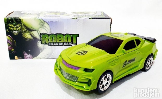 Igračka Hero Hulk povezuje oblik automobila i robota.