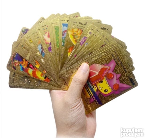 Kolekcija od 55 zlatnih Pokémon karata brenda PRODAVANI.