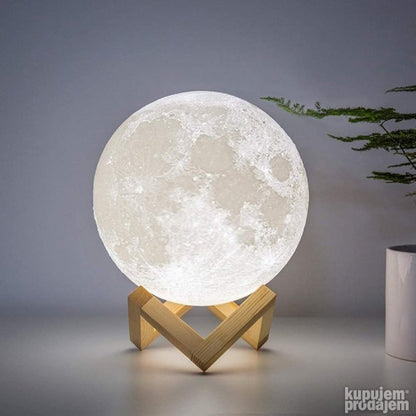 Stolna noćna lampa - 3D Moon - Ali tako