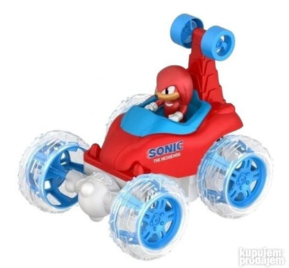 Auto igračka sa Sonic motivom, muzikom i svetlećim farovima.