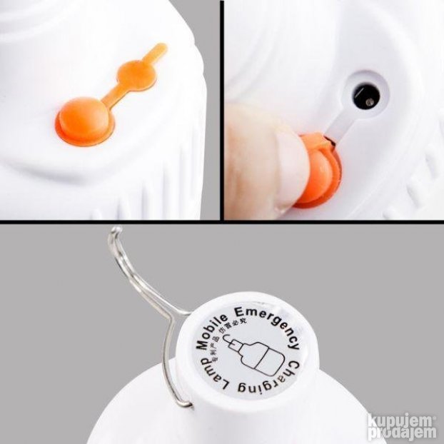 Zakačka na LED lampi omogućava njeno kačenje.