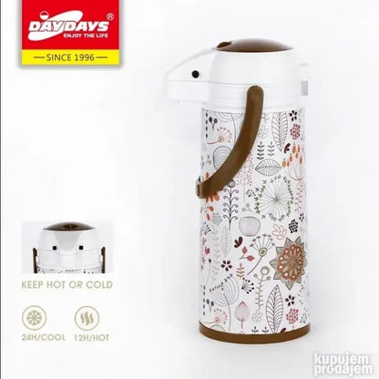 Pumpa na termosu PRODAVANI olakšava sipanje napitaka.