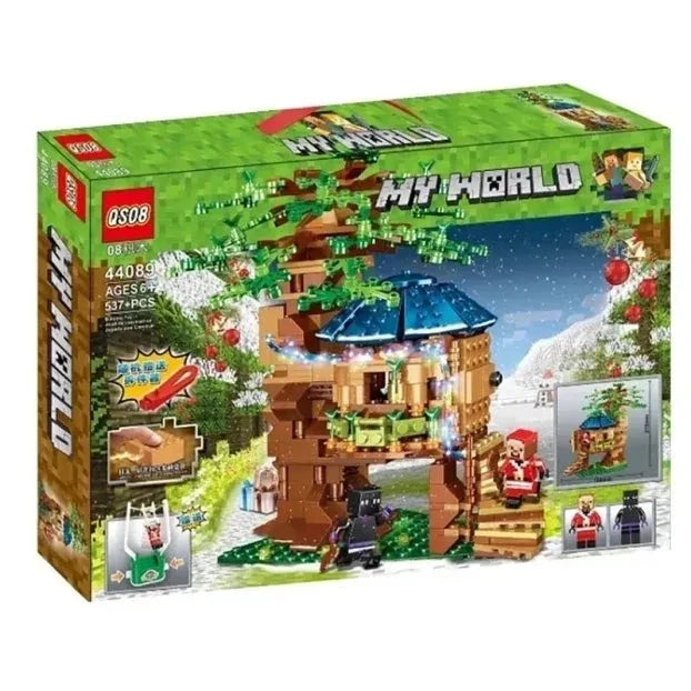 Set Minecraft kockica sa 537 delova prikazan je kao proizvod za slaganje.