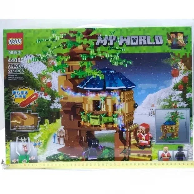 Na slici je prikazan Minecraft set kockica namenjen gradnji.
