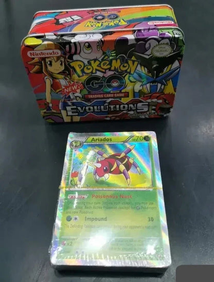 Metalna kutija sa Pokémon kartama iz kolekcije od 40 komada.