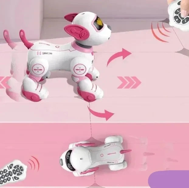 Interaktivni robot pas prikazan je u ulozi robotskog ljubimca.